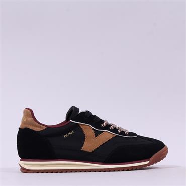 Victoria Saturno Retro Trainer - Black Tan